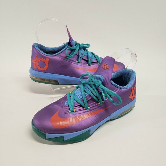 Nike KD VI 6 Rugrats  Purple  Orange Blue 599477-500 Kevin Durant size 6Y - Picture 1 of 5